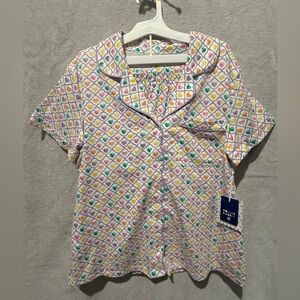 Roller Rabbit x Target Store Exclusive Geo Hearts Short Sleeves and Short PJ Set